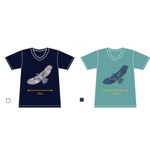 猛禽藝術T恤-湖水綠